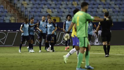 Jubel in Goiania: Ecuador freut sich über den Ausgleich gegen Brasilien.