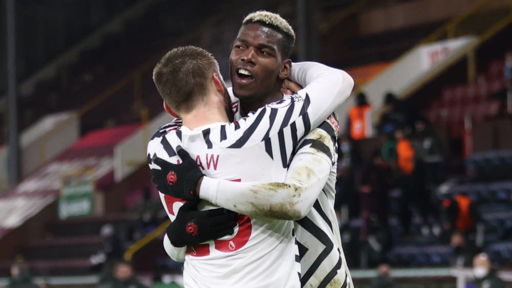 Feierten den Siegtreffer: Torschütze Paul Pogba (re.) und Luke Shaw.