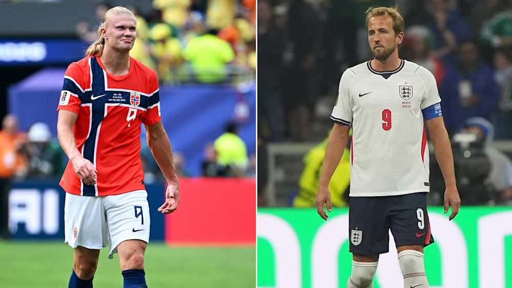 Treffen am Samstag aufeinander: Erling Haaland und Harry Kane