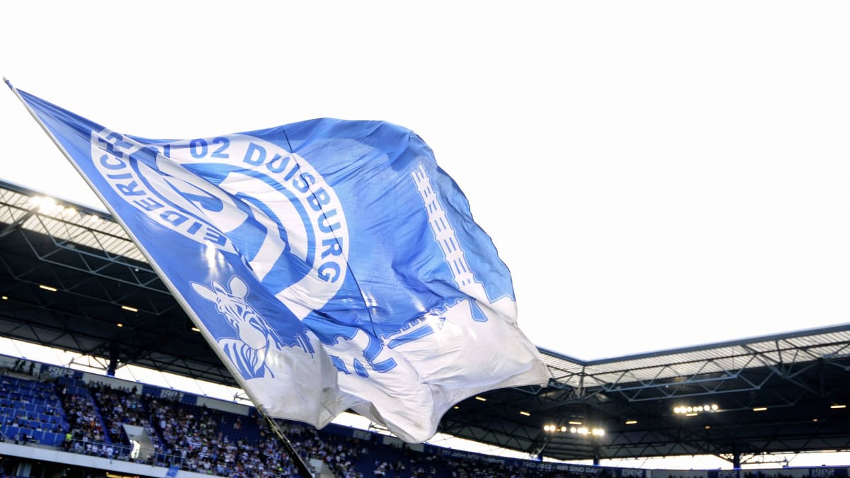 Fanion MSV Duisburg – Vintage, Drapeau Supporter Football Allemand, Objet De Collection