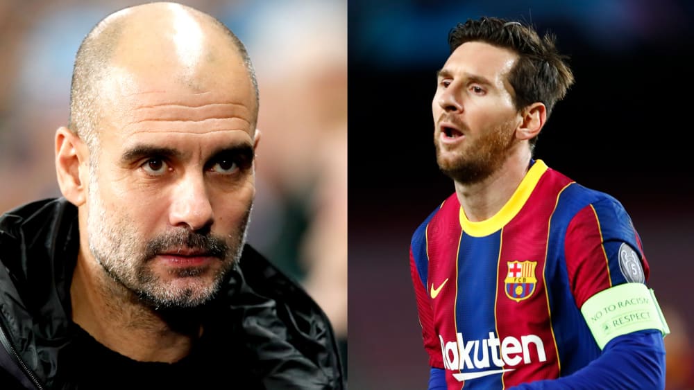 Finden sie in Manchester noch einmal zusammen? Pep Guardiola und Lionel Messi.