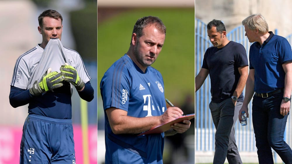 Neuer, Flick, Salihamidzic und Kahn