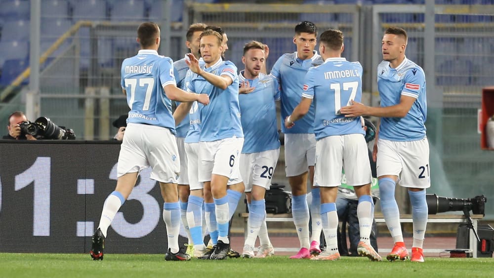 Traumstart: Lazio durfte gegen Milan früh jubeln.
