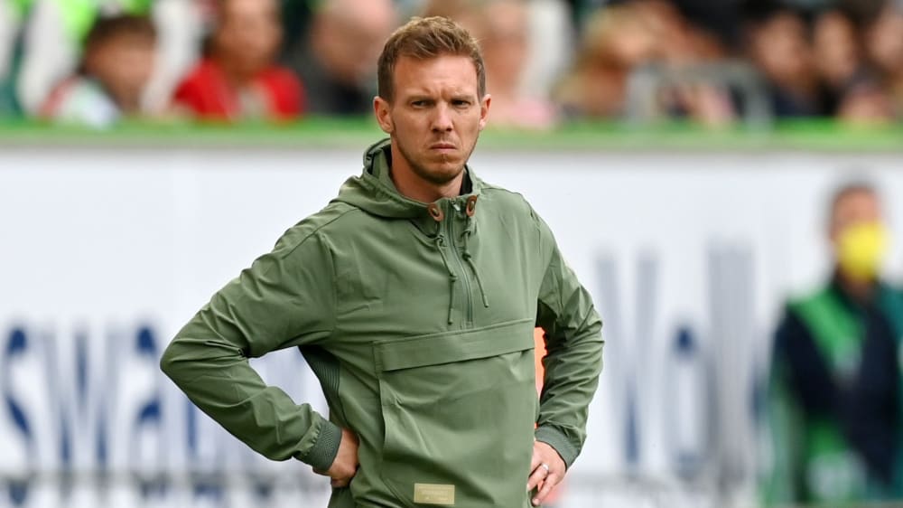 Niklas Süle stand ihm am Sonntag in Wolfsburg nicht zur Verfügung: Bayern-Trainer Julian Nagelsmann.
