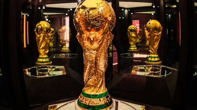 Das Objekt der Begierde: der WM-Pokal