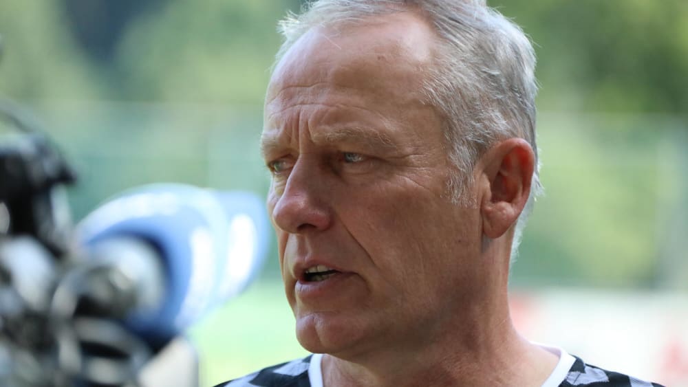 Freiburgs Trainer Christian Streich