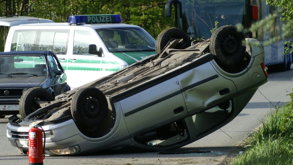 Verkehrsunfall: Gaffen kann hohe Strafen nach sich ziehen.