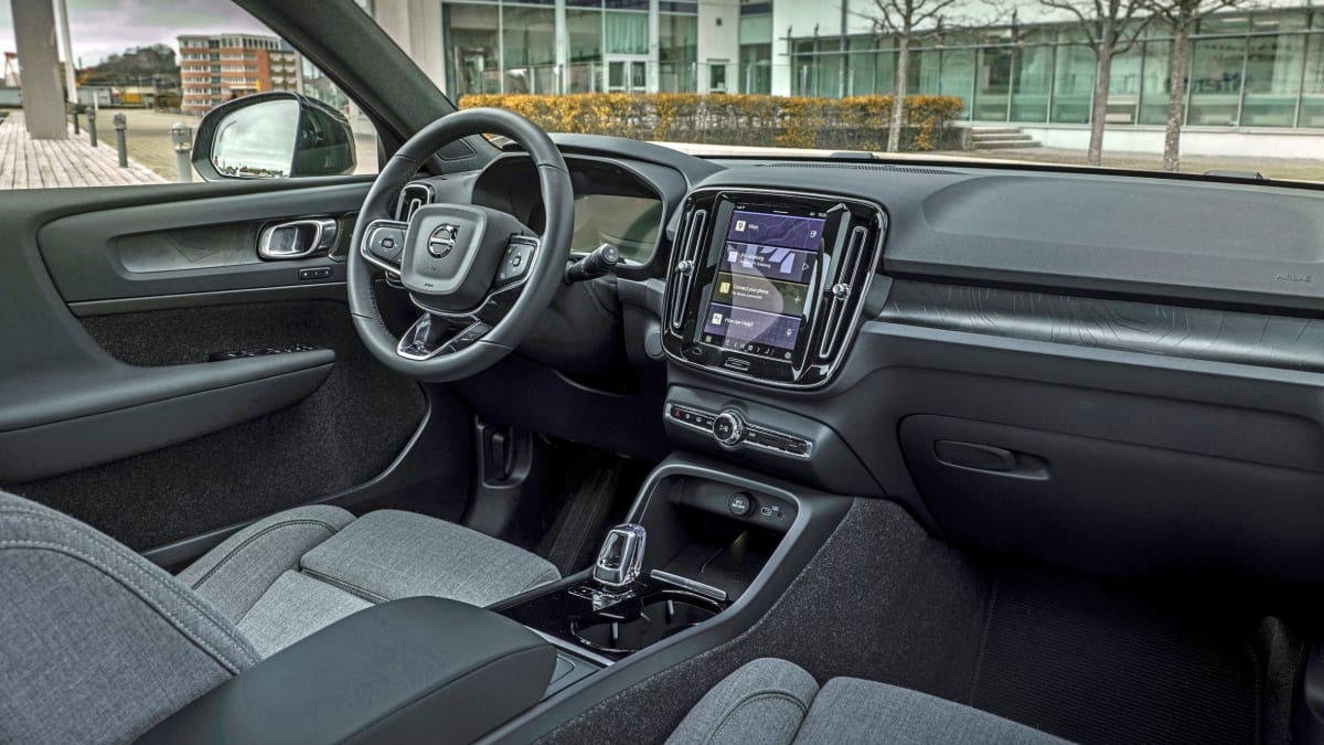 Wuweixf Protections Dossier De Siège Voiture Pour Volvo XC40 PHEV 2021-2022, Protège Le Siège Contre La Saleté Protecteur De Siège Arrière,B/ Black-White-Long