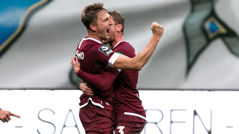 Traf in Rostock: Dynamo-Kapitän Marco Hartmann.
