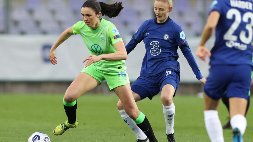 Trotz der Niederlage gegen Chelsea mit dem VfL Wolfsburg auf einem guten Weg: Ingrid Engen.