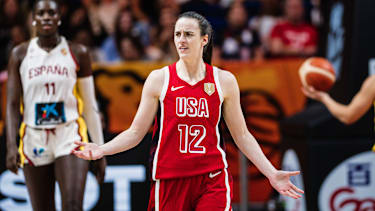 FIBA Women™s Basketball World Cup 2026: Spanien vs. USA, 12.09.2026 Caitlin Clark (USA, 12); Basketball, FIBA Women™s Basketball World Cup 2026, Final Phase, Halbfinale: Spanien vs. USA am 12.09.2026 in der Uber Arena, Berlin *** 2026 FIBA Women’s Basketball World Cup: Spain vs. USA, September 12, 2026; Caitlin Clark (USA), 12 Basketball, 2026 FIBA Women’s Basketball World Cup, Final Phase, Semifinal: Spain vs. USA on September 12, 2026, at the Uber Arena, Berlin Copyright: xBEAUTIFULxSPORTS Tonhäuserx