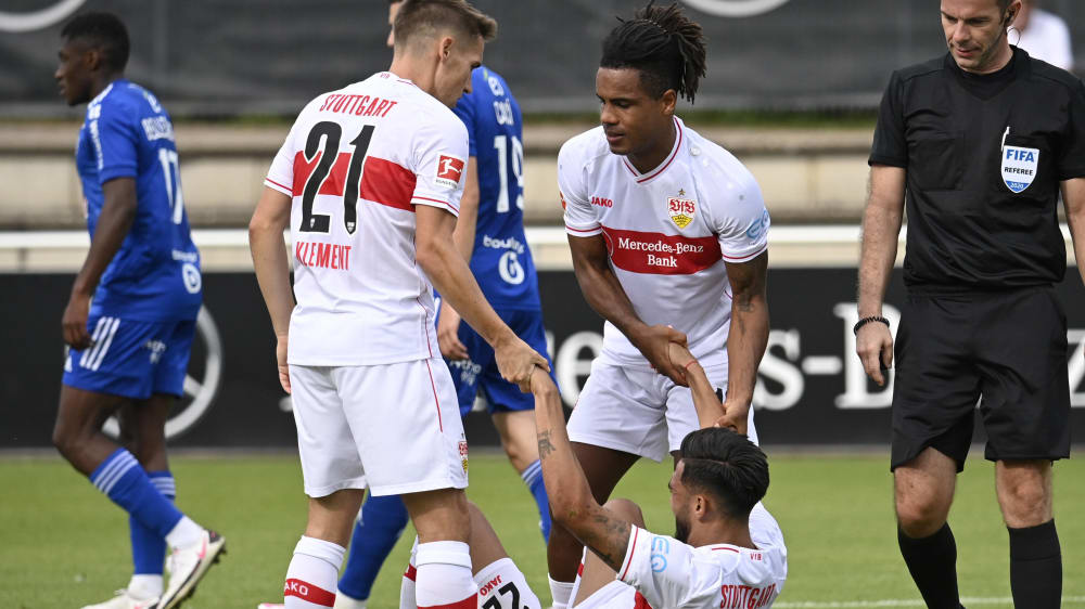 Verletzte sich nach einer starken Einzelaktion: Stuttgarts Nicolas Gonzalez.