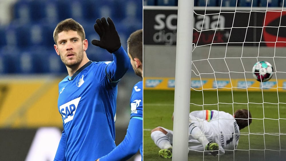 Jeweils auf ihr Weise erfolgreich: Die TSG-Akteure Andrej Kramaric (l.) und Oliver Baumann.
