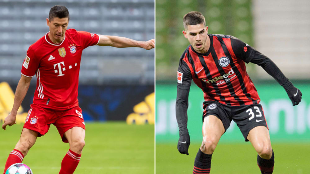 Schon wieder treffsicher: Robert Lewandowski und André Silva (re.).