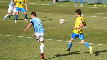 Erik Tallig erzielt das 1:0 für den Chemnitzer FC
