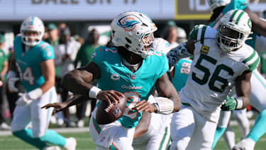 Malik Willis in einem NFL-Spiel für die Miami Dolphins