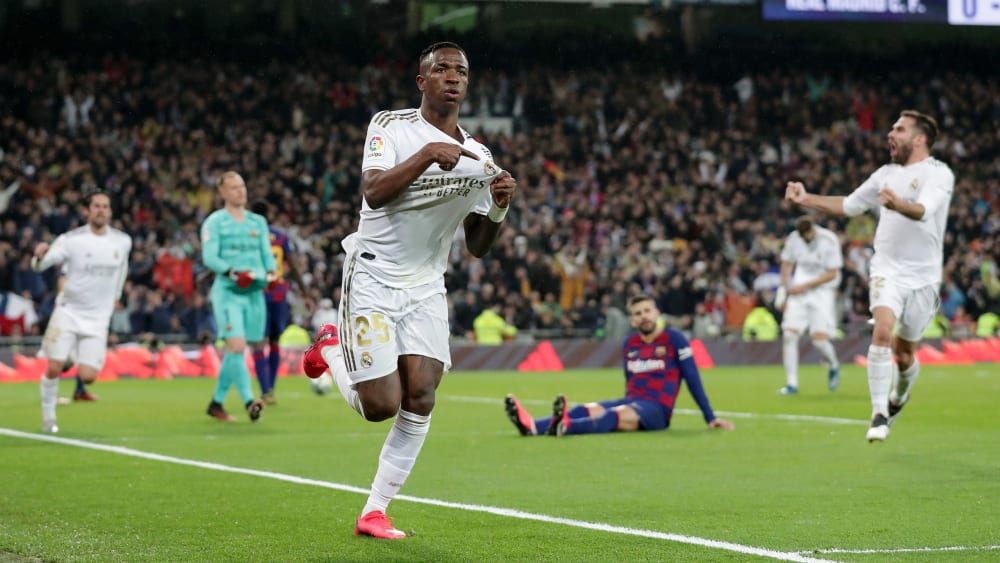 Er sorgte für den viel umjubelten Führungstreffer: Real-Youngster Vinicius Junior.