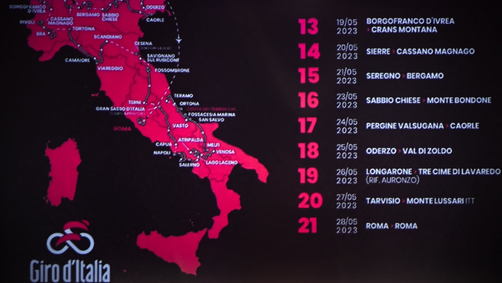 Beim Giro d'Italia 2023 (vom 6. bis 28. Mai) kommen Kletterer wie Zeitfahrer auf ihre Kosten. Bei drei Etappen müssen mehr als 5000 Höhenmeter absolviert werden. Alle Profile des Giro in der Übersicht...