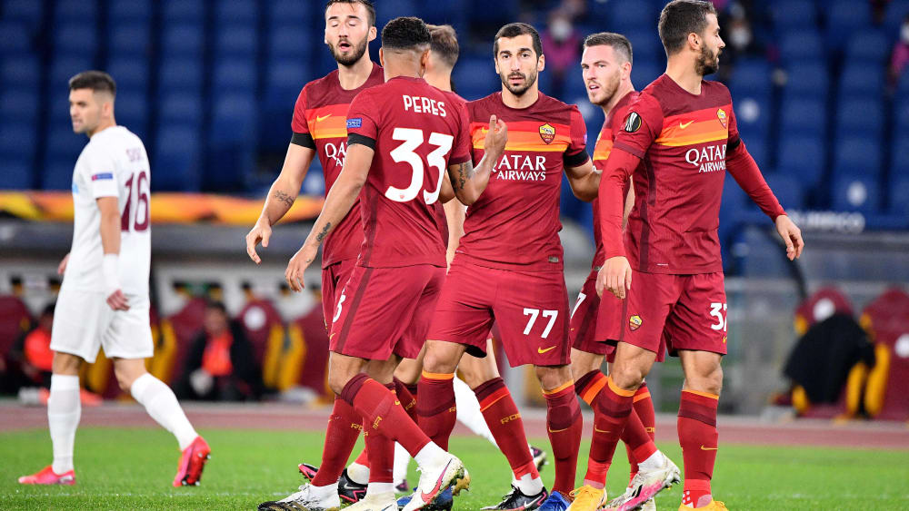Früher Jubel: Henrikh Mkhitaryan brachte die Roma auf Kurs.