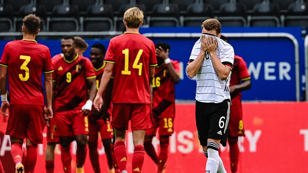 Zum Wegschauen: Die deutsche U 21 kassierte eine 1:4-Pleite in Belgien.