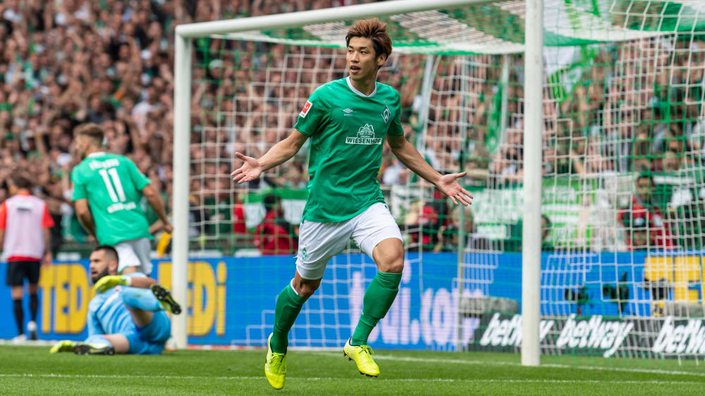 Traf doppelt: Bremens Yuya Osako.