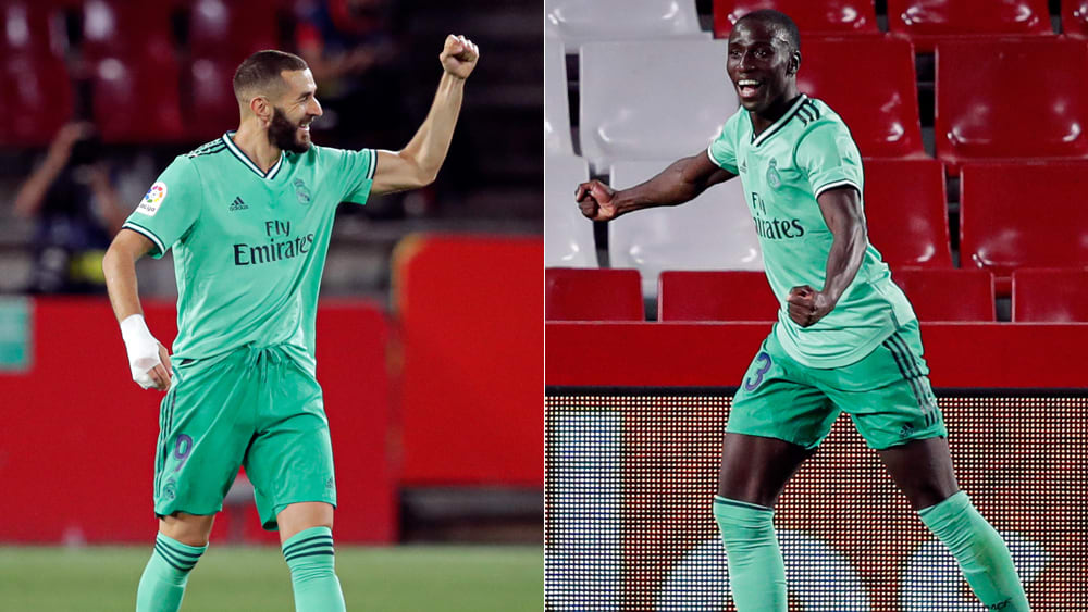 Karim Benzema und Ferland Mendy trafen für Real.