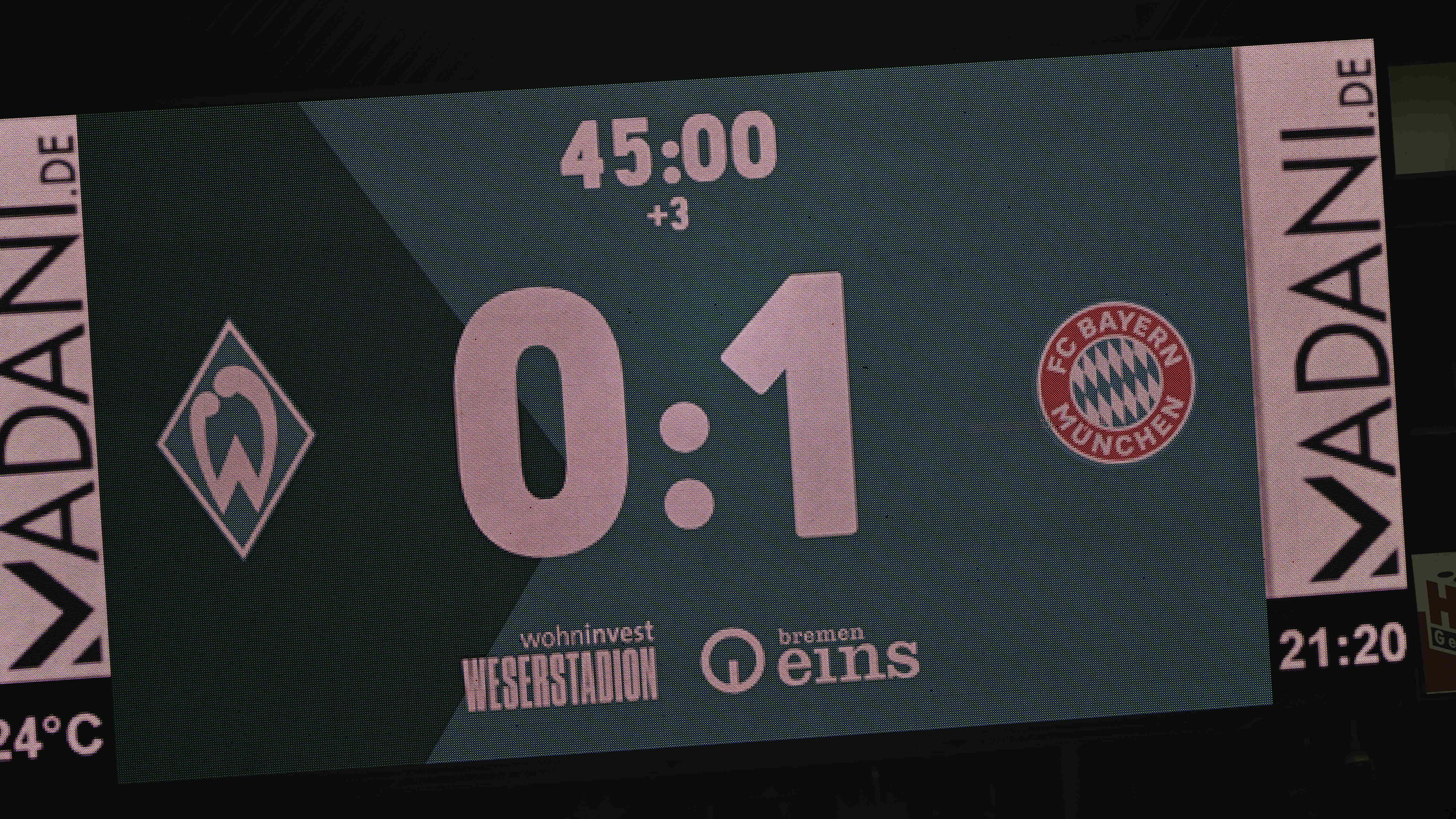 Liveticker Werder Bremen - Bayern München 04 1