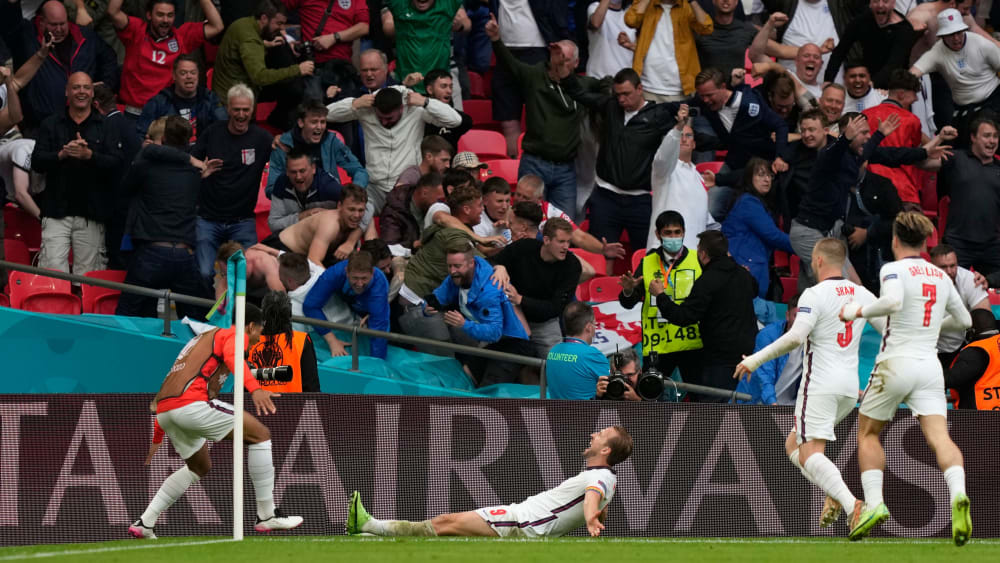 Ekstase auf den Londoner Tribünen. 