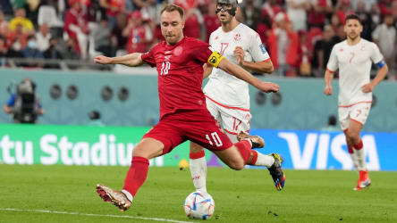 Dänemarks Kapitän Christian Eriksen stand ganz klar im Mittelpunkt.