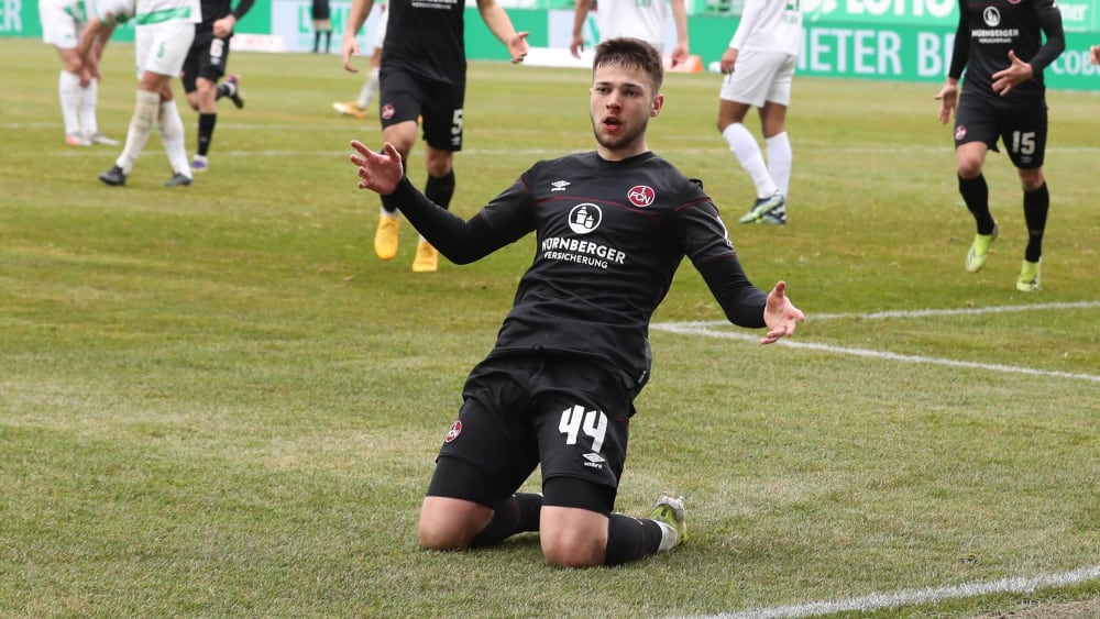 "Diesen Tag werde ich nicht vergessen": Nürnbergs Erik Shuranov erzielte sein erstes Profi-Tor im Derby.