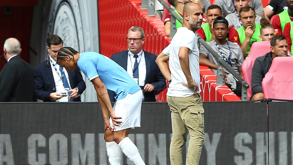 Er musste zu Beginn gleich ausgewechselt werden: Leroy Sané.