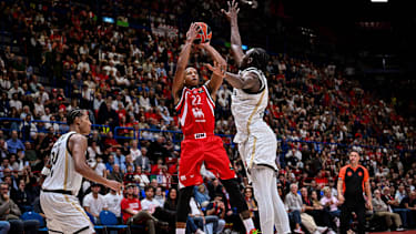 Devon Hall, Tiro Decisivo Armani Olimpia Milano - Virtus Bologna EuroLeague 2026-27 Milano, 29 09 2026 Foto ClaudioDegaspari Ciamillo-Castoria Assago Unipol Forum Lombardia Italy PUBLICATIONxNOTxINxITA Copyright: xClaudioxxDegasparix