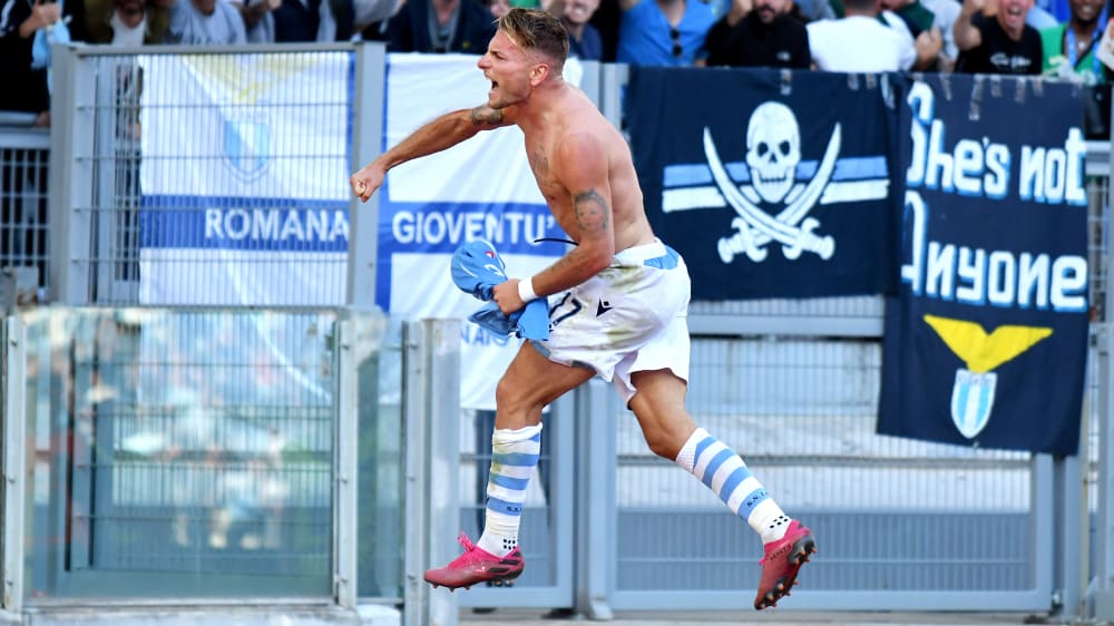 Der Mann des Nachmittags nach einer zunächst schlimmen Lazio-Hälfte: Roms Retter und Doppelpacker Ciro Immobile.