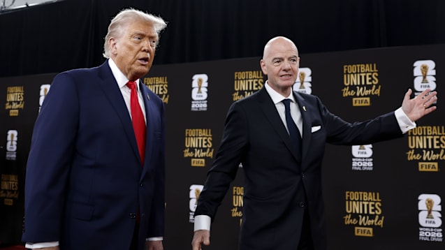 Regelinterpreten unter sich: Peace-Preistr&auml;ger Donald Trump (li.) und FIFA-Pr&auml;sident Gianni Infantino.