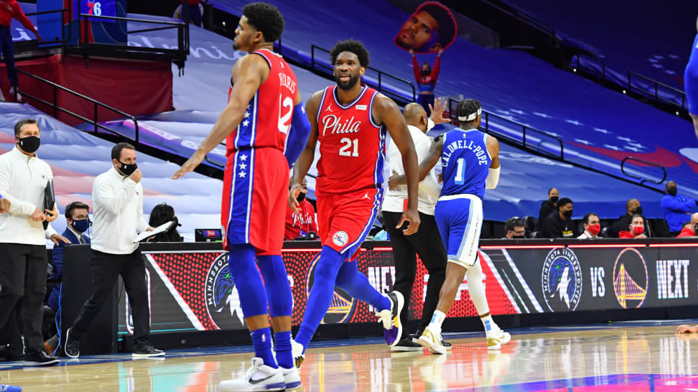 Versenkte den entscheidenden Wurf zum Sieg der 76ers: Tobias Harris (vorne).