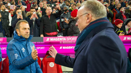 Hansi Flick und Karl-Heinz Rummenigge