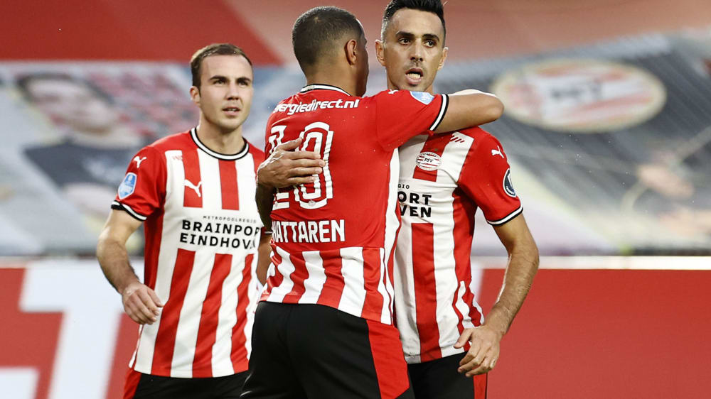 Gewann ohne Probleme: Das Team um Mario Götze (li.).