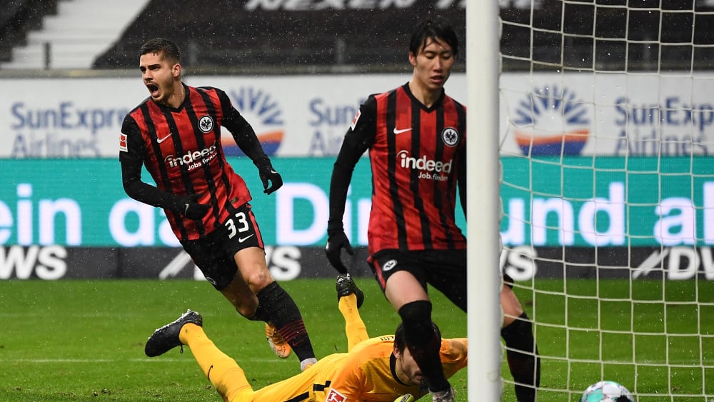 Egalisierte Herthas Führung nach Sekunden und legte in den Schlussminuten noch seinen zweiten Treffer nach: André Silva (#33).