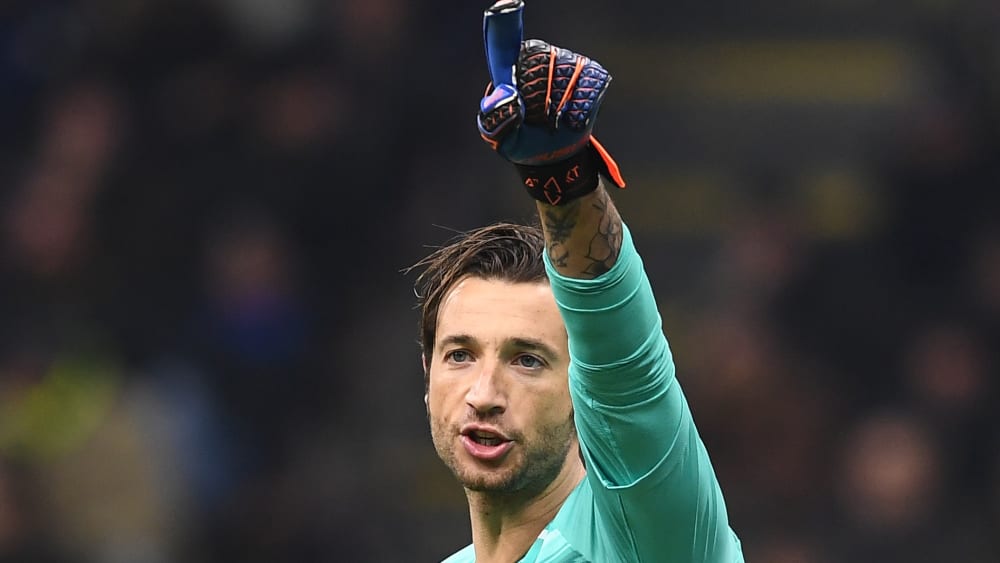 Nicht zu überwinden von Inter Mailands Offensivabteilung: Roms Pau-Lopez-Ersatzmann Antonio Mirante (36).