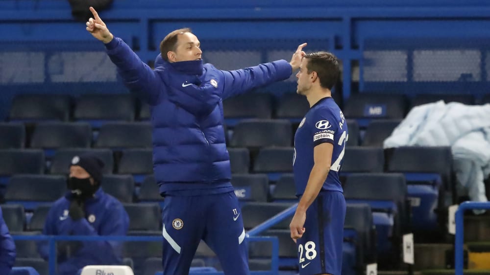 Konnte Azpilicueta und Co. seine Ideen erst in einer Trainingseinheit vermitteln: Thomas Tuchel (l.).