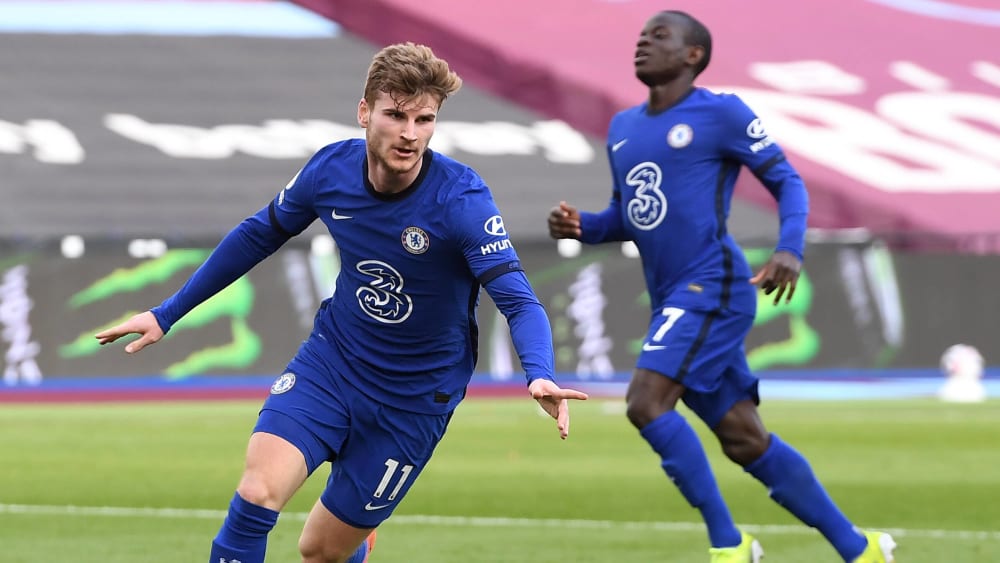 Jubel über das spätere Siegtor: Timo Werner.