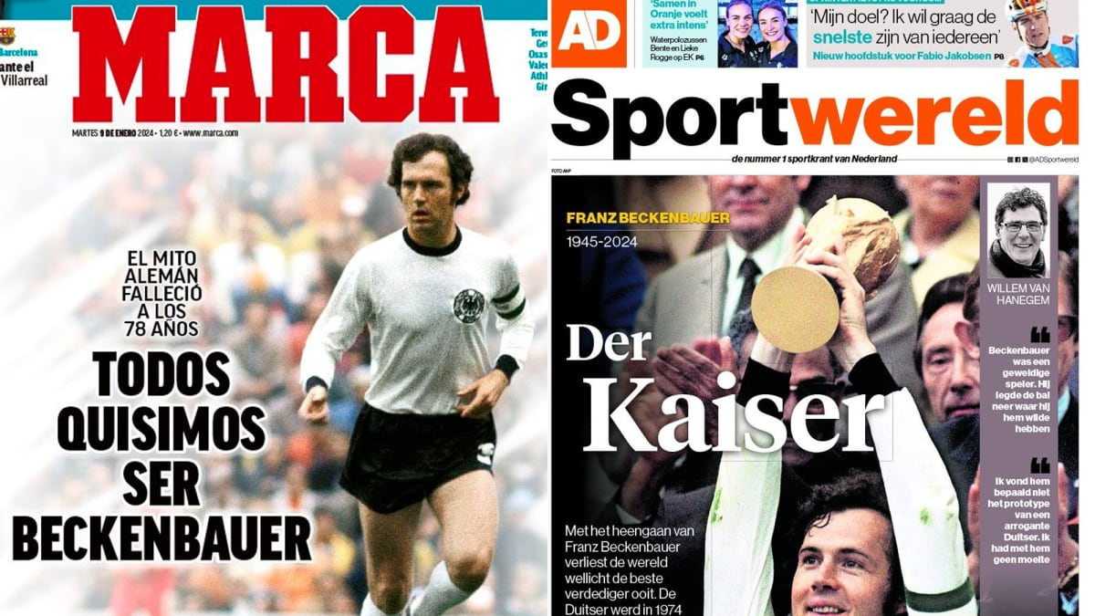“We all wanted to be Beckenbauer”: This is how the international press ...