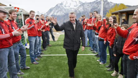 Gab der Arena auf fast 2000 Meter Höhe seinen Namen: Ottmar Hitzfeld.