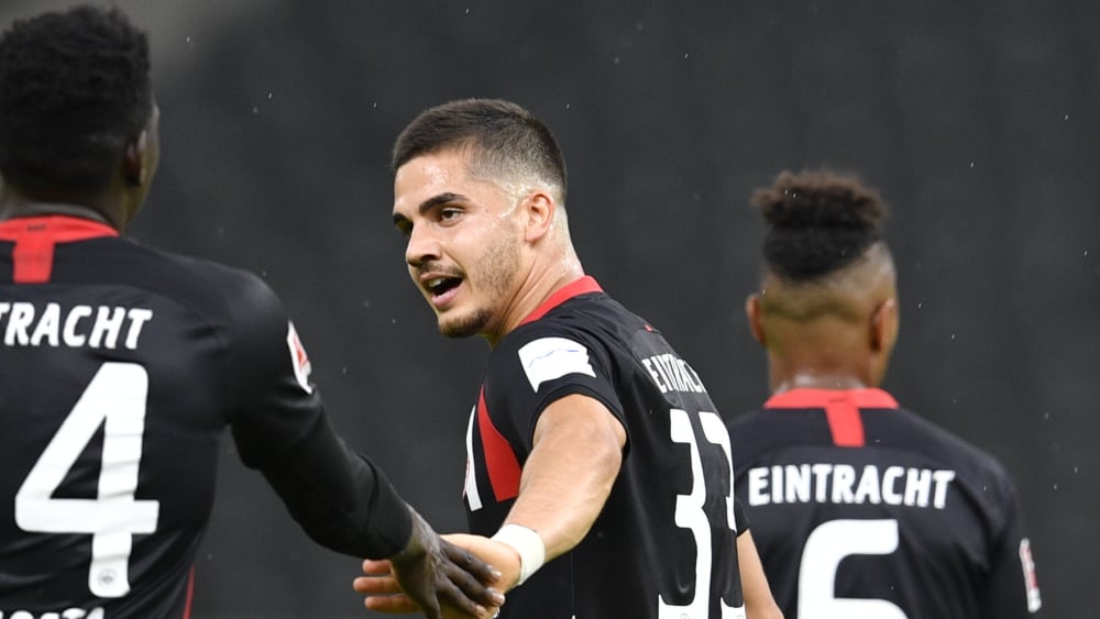 Frankfurts André Silva war mit zwei Toren und einem Assists maßgeblich am Eintracht-Comeback beteiligt.