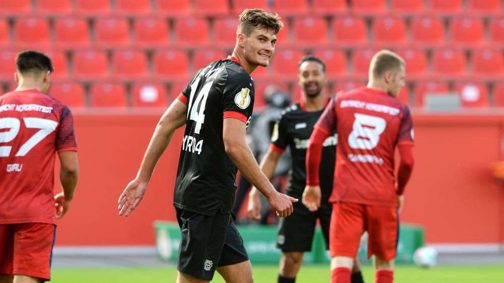 Vergab erst zwei Möglichkeiten, ehe er seinen Premierentreffer im Bayer-Dress erzielte: Patrik Schick beim 7:0-Pokalerfolg gegen Norderstedt.