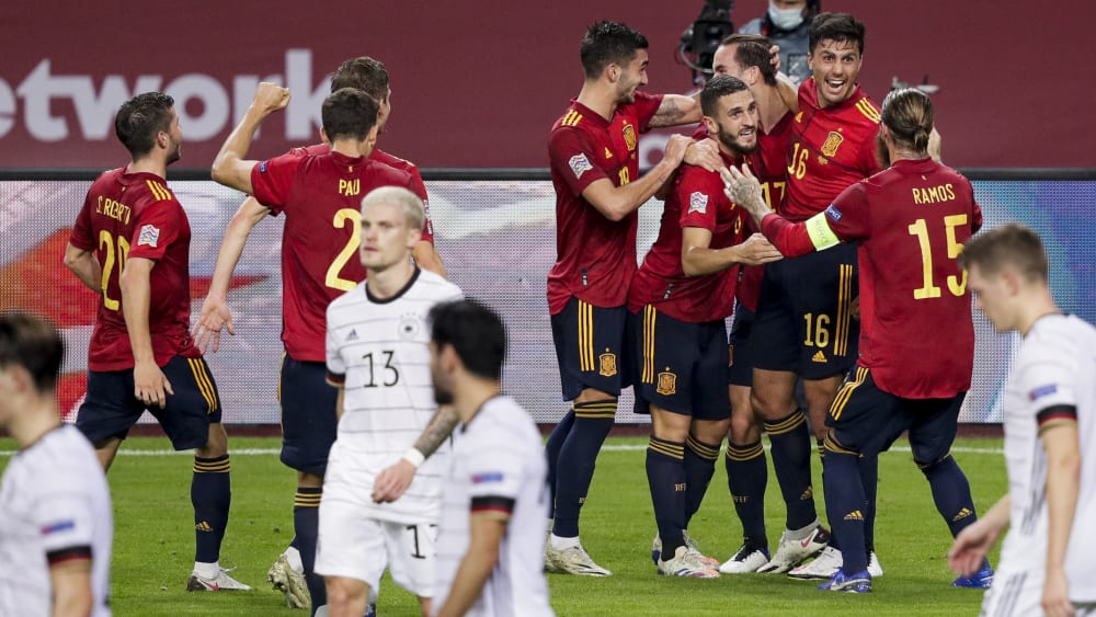 Der Tiefpunkt: Spanien bejubelt sechs Tore gegen Deutschland