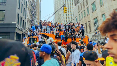 Millionen in New York auf den Straßen