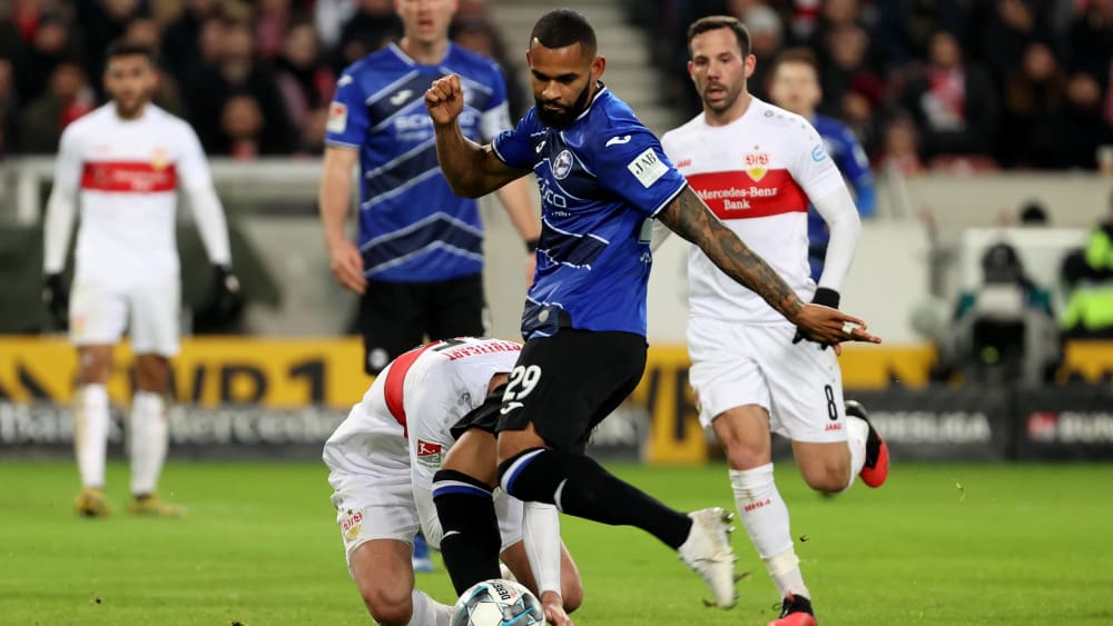 Besorgte seiner Arminia einen Punkt im Spitzenspiel: Bielefelds Cebio Soukou.