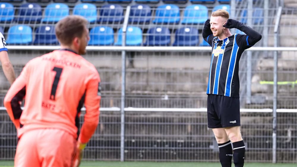 Entscheidender Mann bei Mannheims 4:1 über Saarbrücken: Dominik Martinovic (re.).