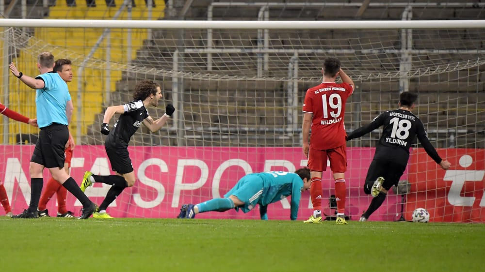 Verls Aygün Yildirim (re.) sorgte gegen Bayern II spät für die Entscheidung.